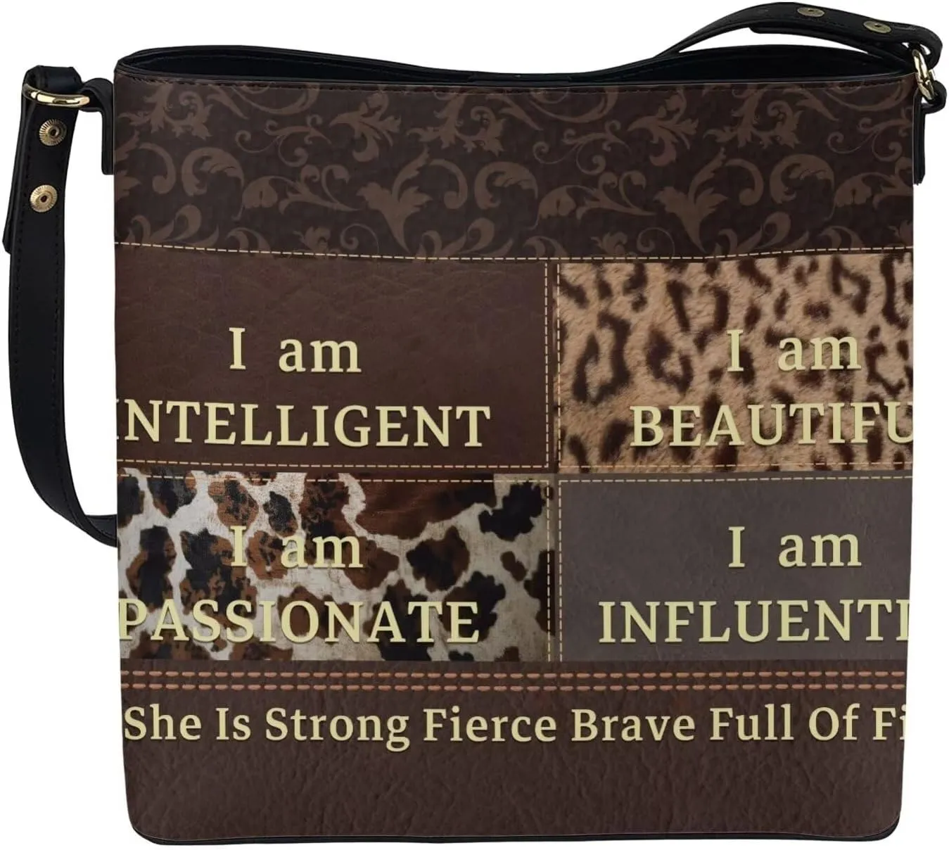 Christian Tote Bags for Women, God Quotes Leather Handbags Bucket Bags, PU Leather Bible Church Bag Satchel Hobo