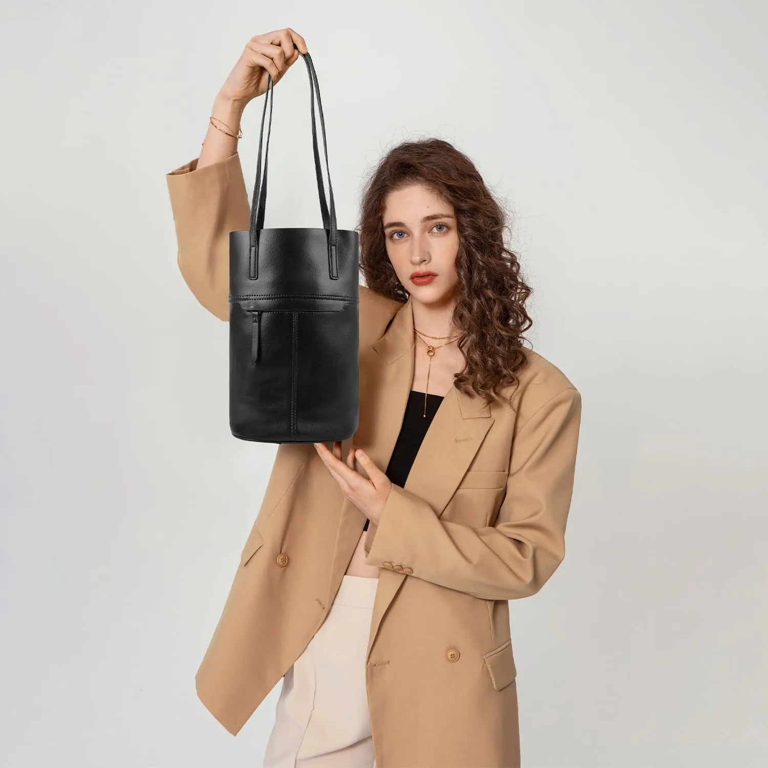 Christmas Gifts: Tote Bags For Women Bucket Bags Vegan Leather Purses and Handbags Crossbody Purse Retro