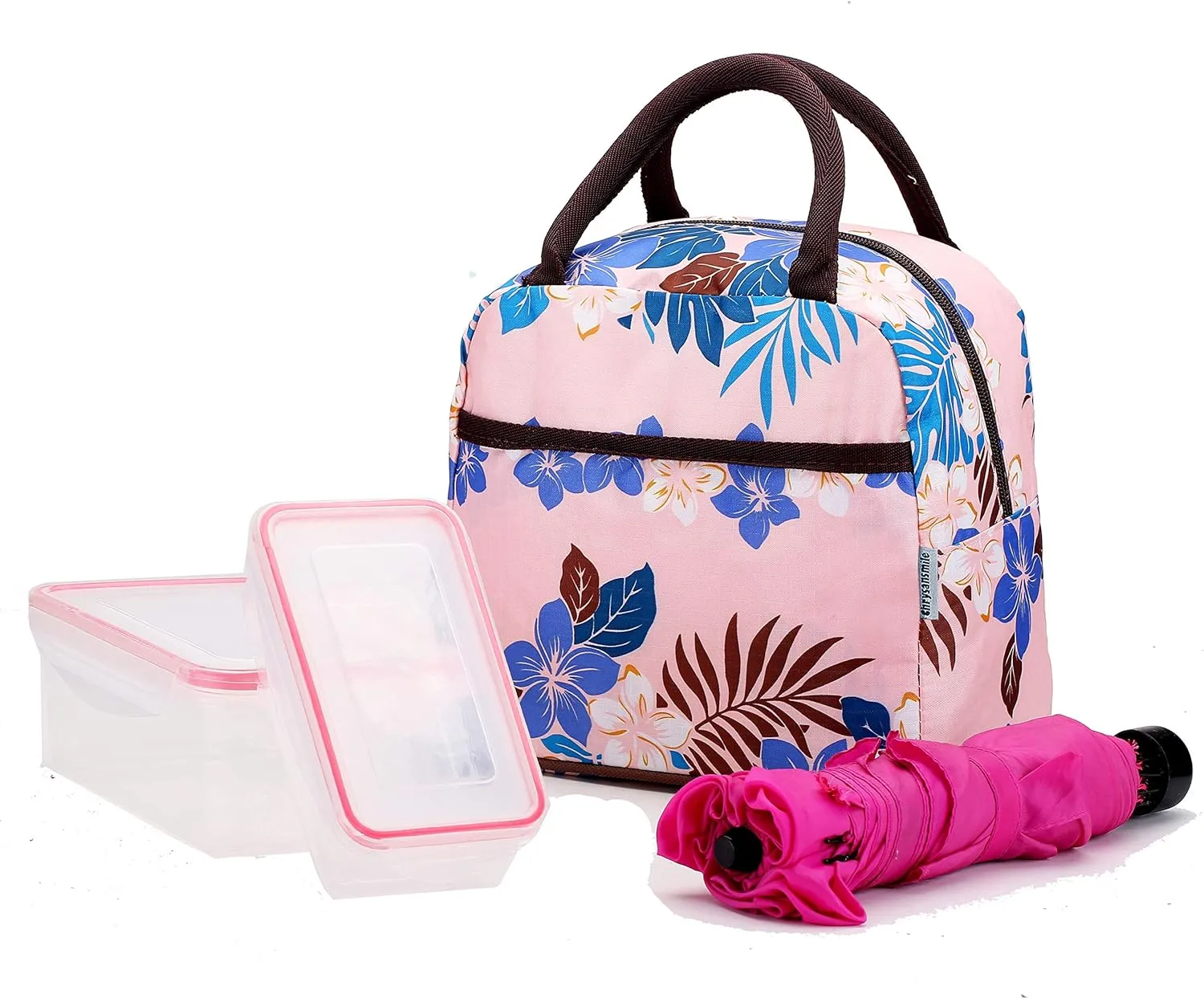 Chrysansmile Insulated Lunch Box for Women Small Lunch Bag Travel Cooler Bag Reusable Cute Lunch Tote for Work Picnic