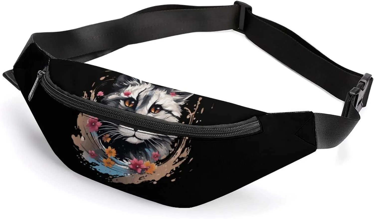 Civet Cat Belt Bag Adjustable Strap Fanny Pack Crossbody Bag Waist Bag for Women Men