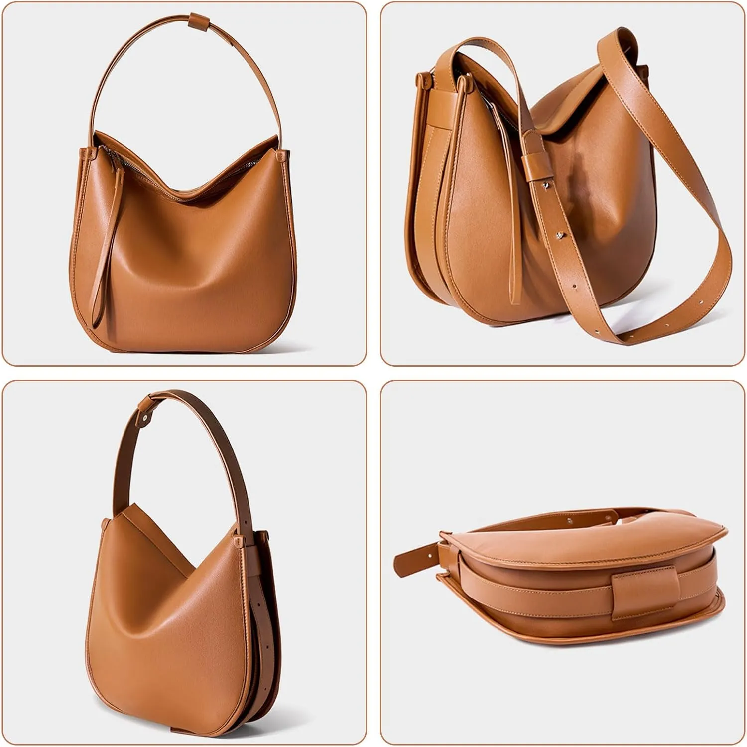 cjc Tote Bag, Modern Tote Bag for Women, Leather Tote Bag for Work,Tote Bag with Zipper Shoulder Bag, Leather Tote Bags Daily