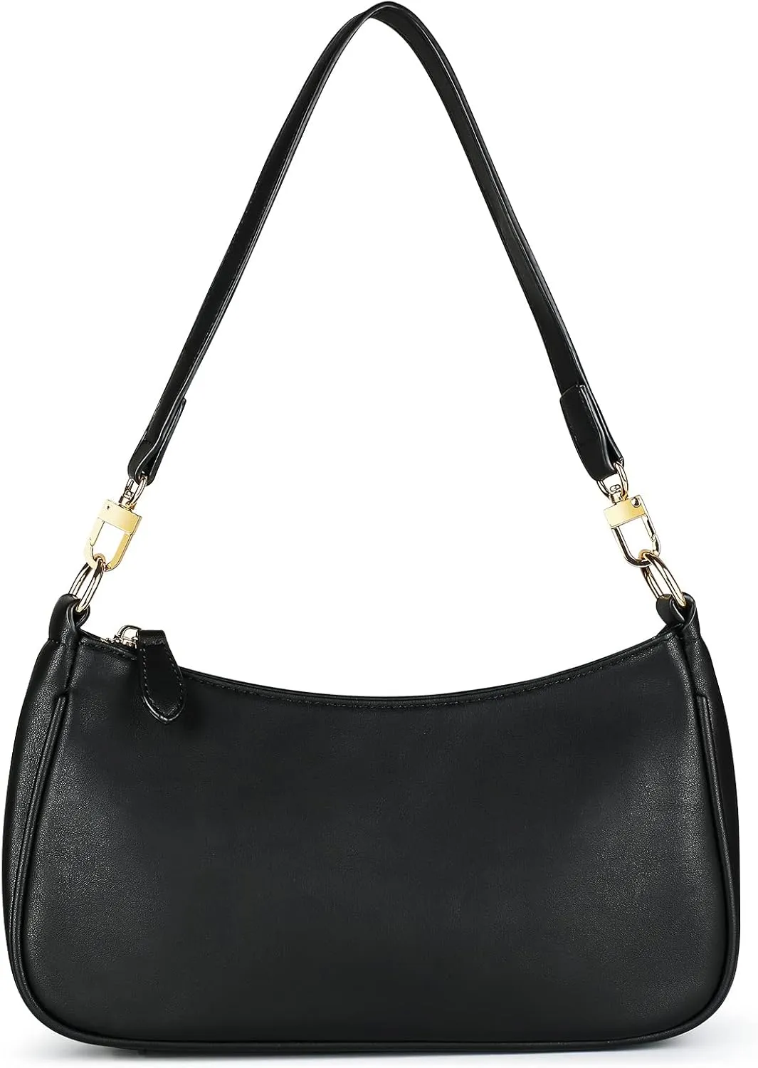 Classic Clutch Shoulder Tote HandBag with 2 Removable Straps and Zipper Retro Closure Purse For Women Designer Hobo Bags