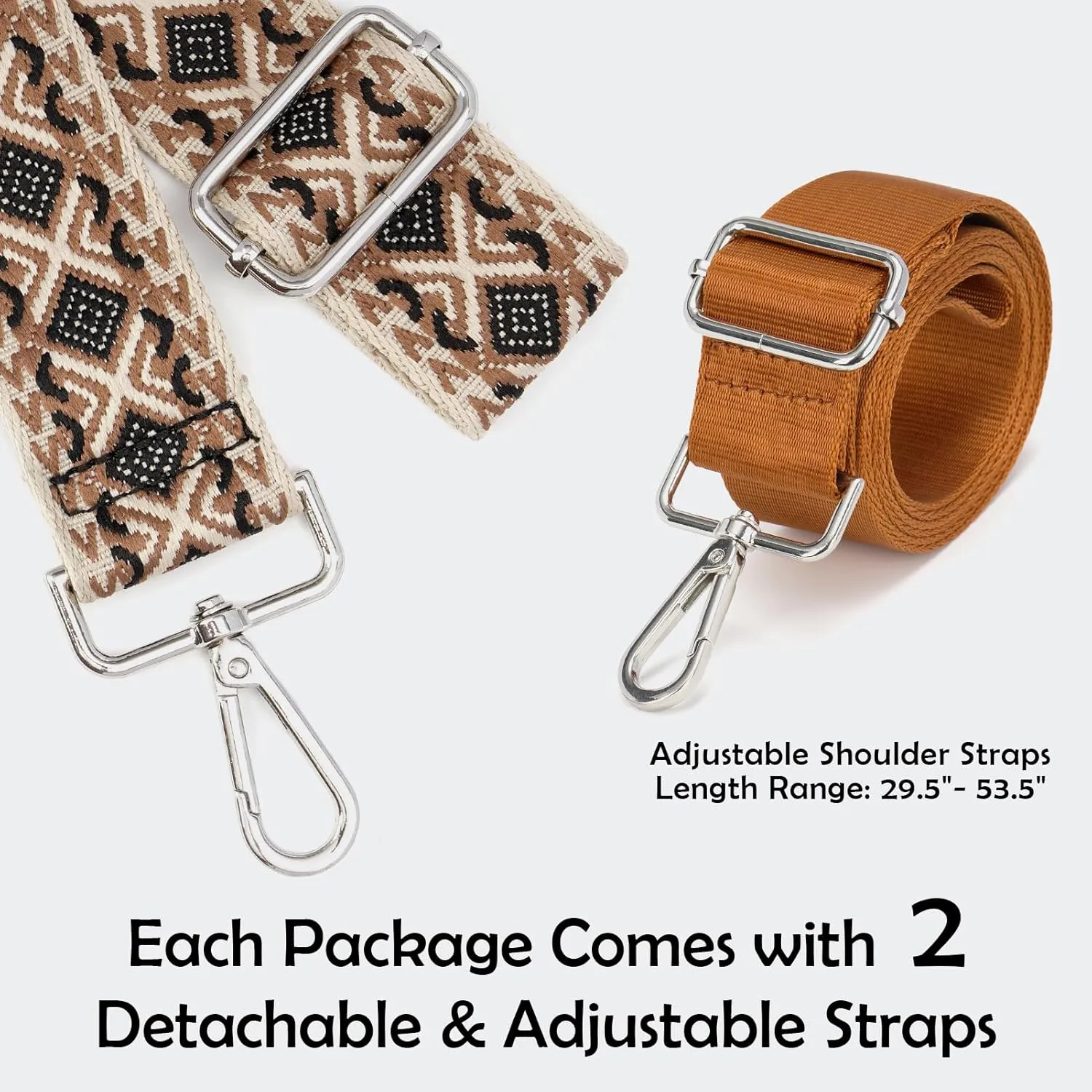 Clear Bags For Events With 2 Extra-Long Straps, 4 Pockets Clear Crossbody Bags For Women