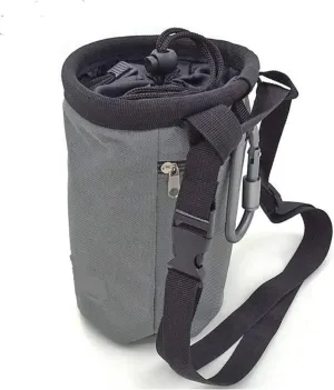 Climbing Chalk Bag, Chalk Bag for Rock Climbing Quick-Clip and Ajdustable Belt Draw String Bucket with Zipper Pocket - Climbing Rock Appliance