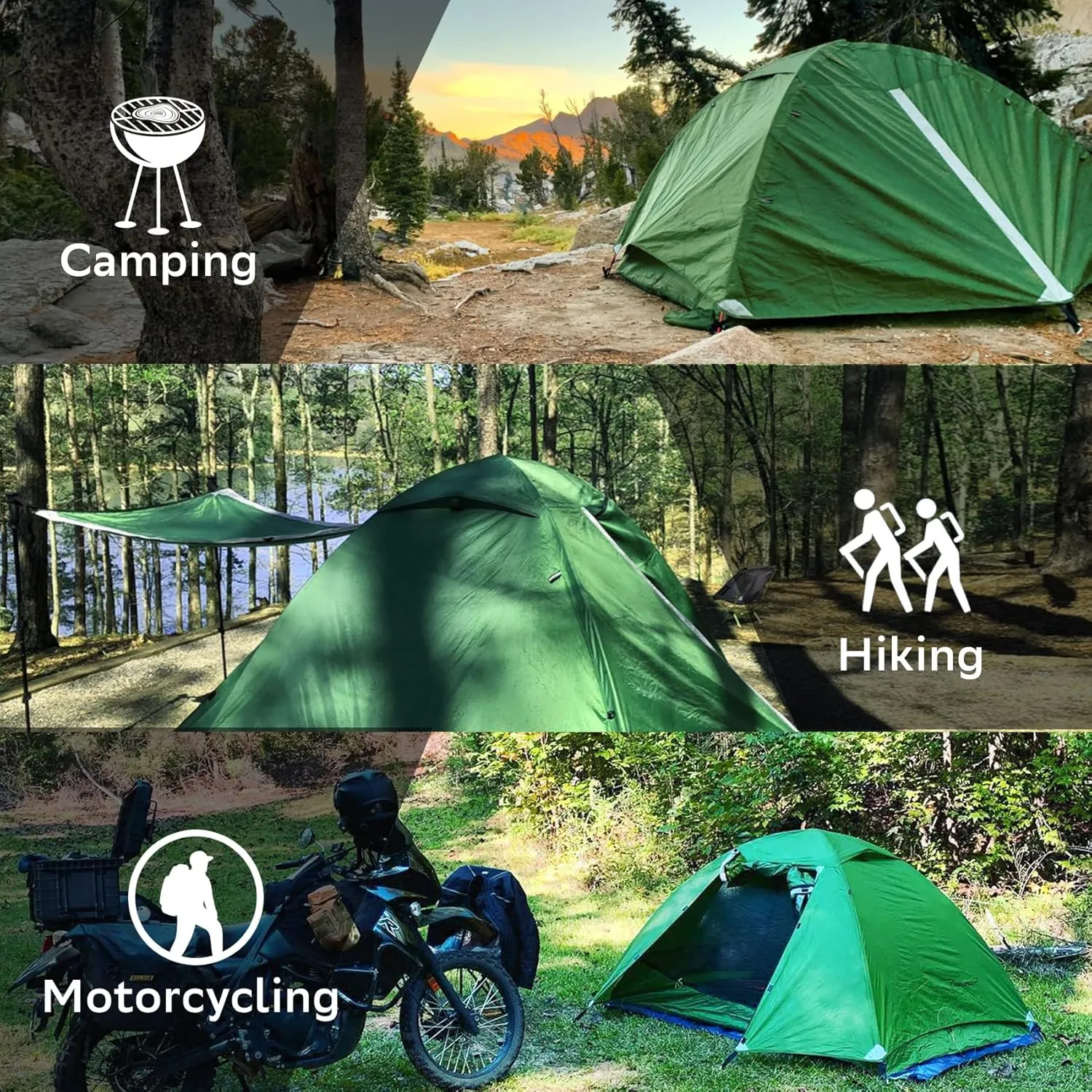 Clostnature Crux Lightweight Tent for Backpacking - 1/2/3/4 Person Ultralight Backpacking Tent, Waterproof Easy Setup Camping Tent, Hiking Tent for Outdoor, Hiking and Mountaineering