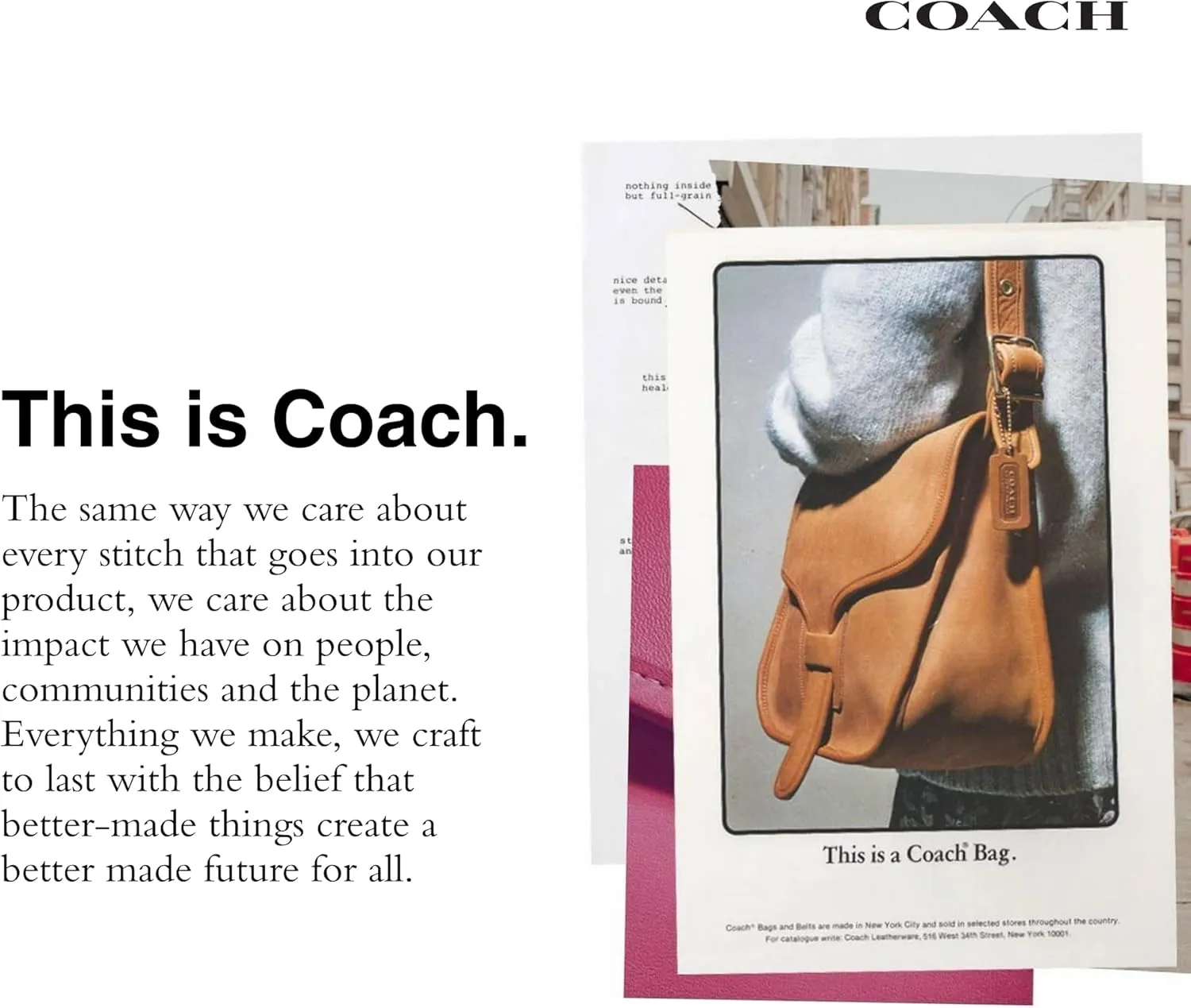 Coach Color-Block Leather Willow Bucket