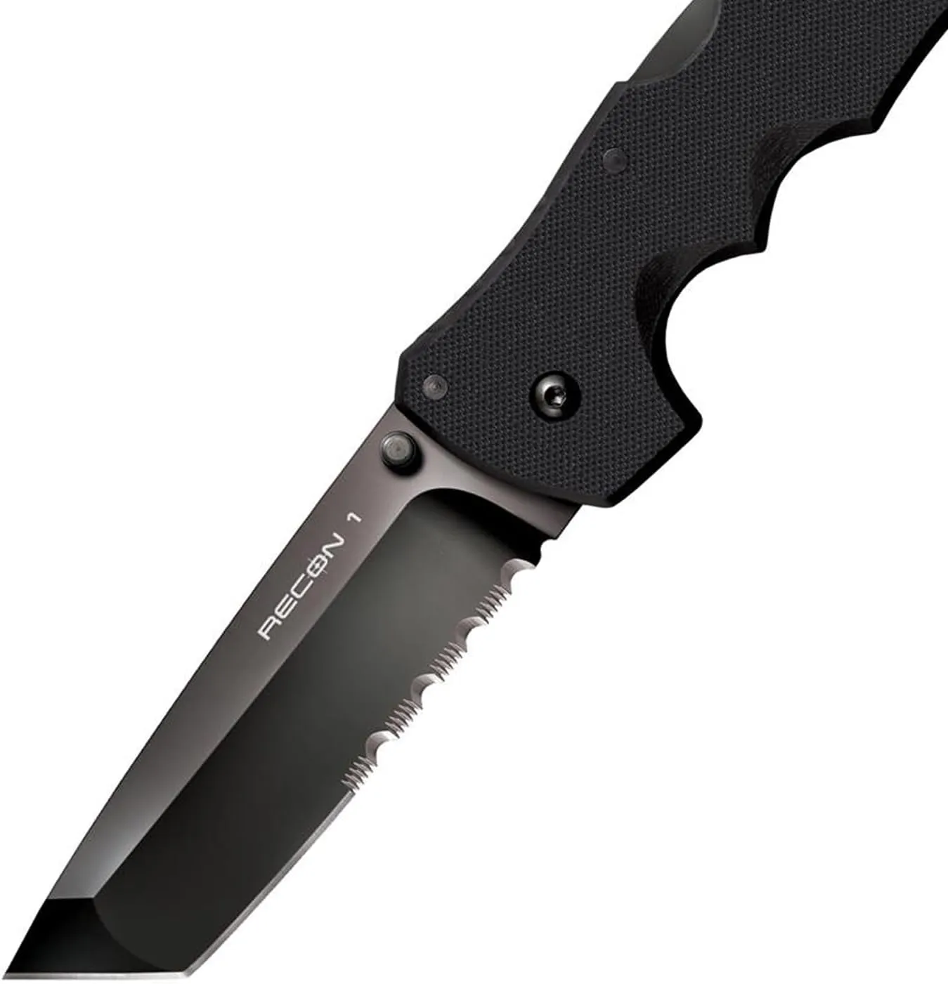 Cold Steel Recon 1 4" S35VN Razor-Sharp Blade 5.375" G-10 Handle Tactical Folding Knife w/Tri-Ad Lock, Ambidextrous Pocket/Belt Clip