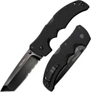 Cold Steel Recon 1 4" S35VN Razor-Sharp Blade 5.375" G-10 Handle Tactical Folding Knife w/Tri-Ad Lock, Ambidextrous Pocket/Belt Clip