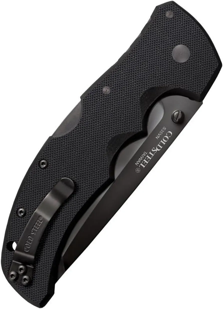 Cold Steel Recon 1 4" S35VN Razor-Sharp Blade 5.375" G-10 Handle Tactical Folding Knife w/Tri-Ad Lock, Ambidextrous Pocket/Belt Clip