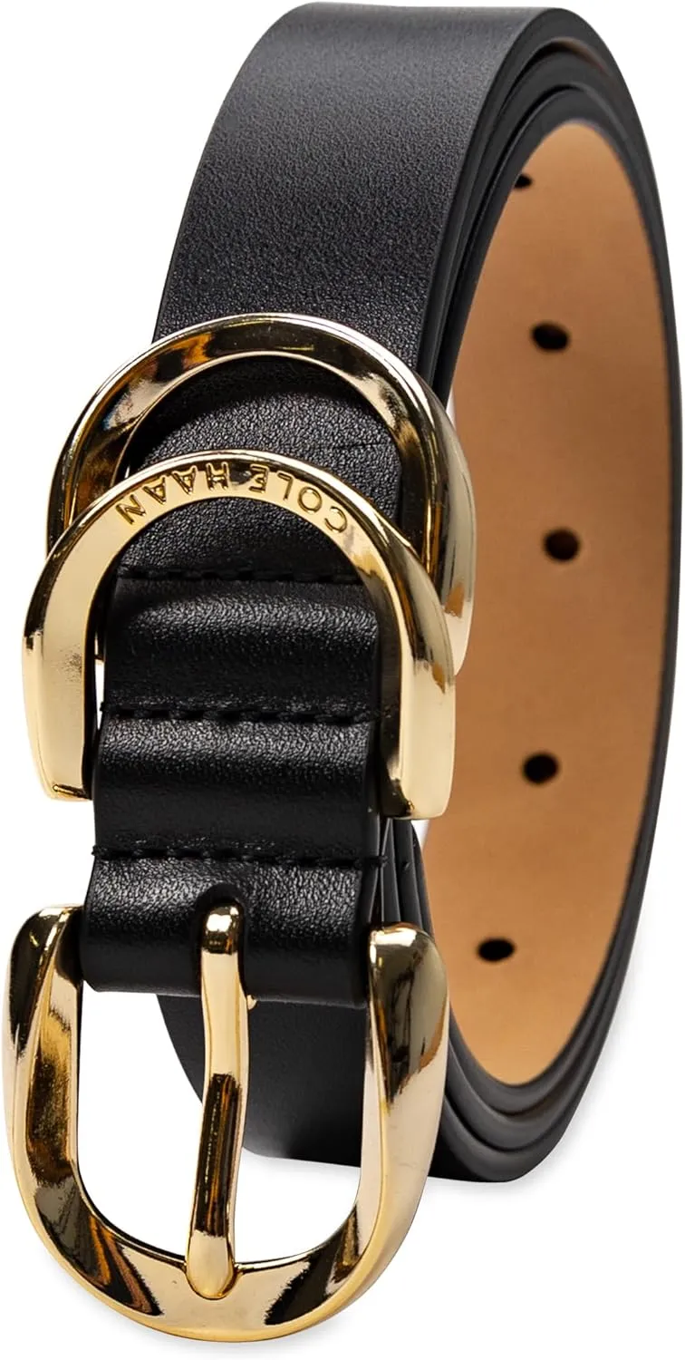 Cole Haan Women's Metal Loop Skinny Dress Belt