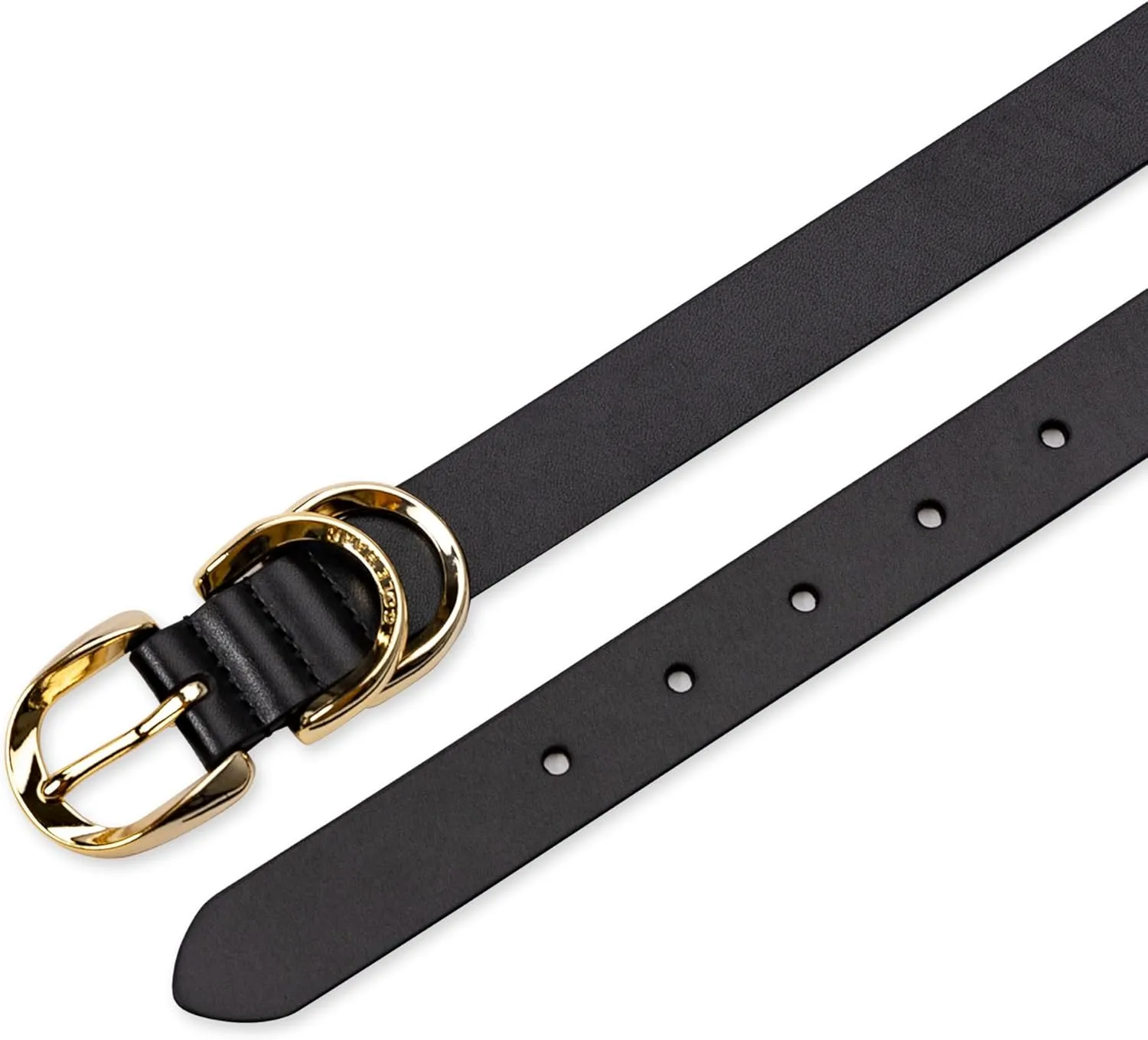 Cole Haan Women's Metal Loop Skinny Dress Belt