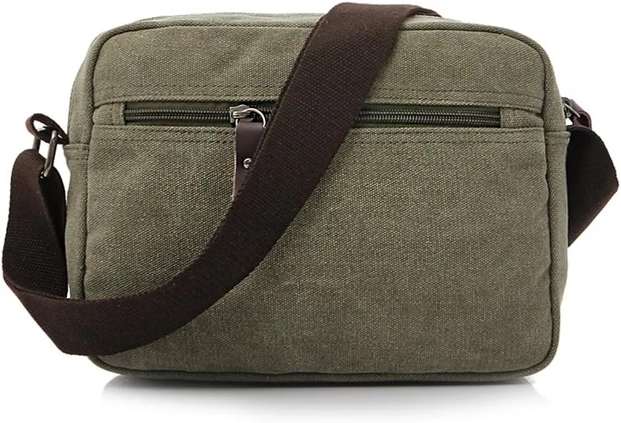 Collsants Small Vintage Canvas Crossbody Purse Travel Shoulder Bags Messenger Satchel Bag