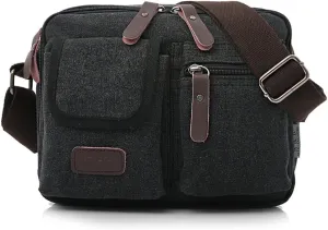 Collsants Small Vintage Canvas Crossbody Purse Travel Shoulder Bags Messenger Satchel Bag