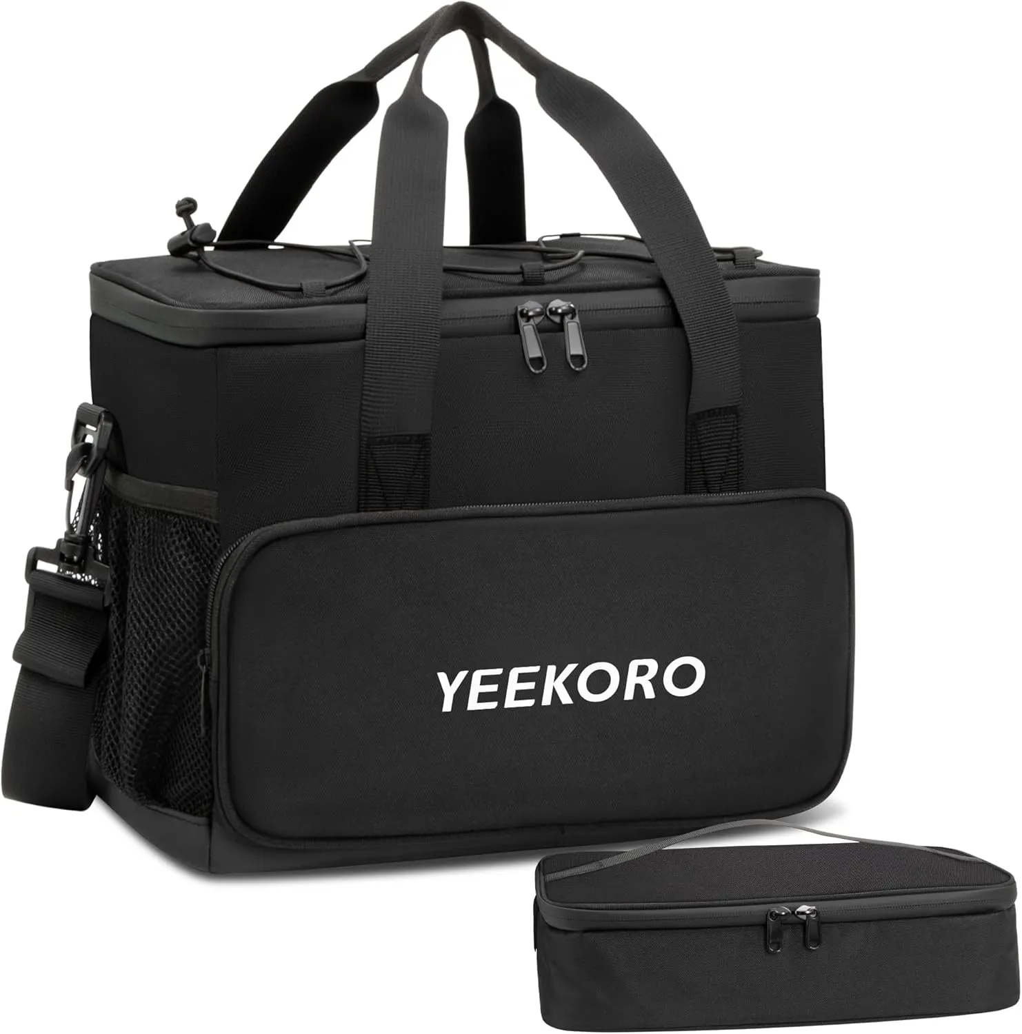 Cooler Bag, 16L 5L Insulated Lunch Box, Double Cooler Bag with Adjustable Shoulder Strap for Men & Women, Leakproof Lunch Cooler Ideal for Work Picnic Travel Shifts Daytrip
