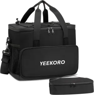 Cooler Bag, 16L 5L Insulated Lunch Box, Double Cooler Bag with Adjustable Shoulder Strap for Men & Women, Leakproof Lunch Cooler Ideal for Work Picnic Travel Shifts Daytrip