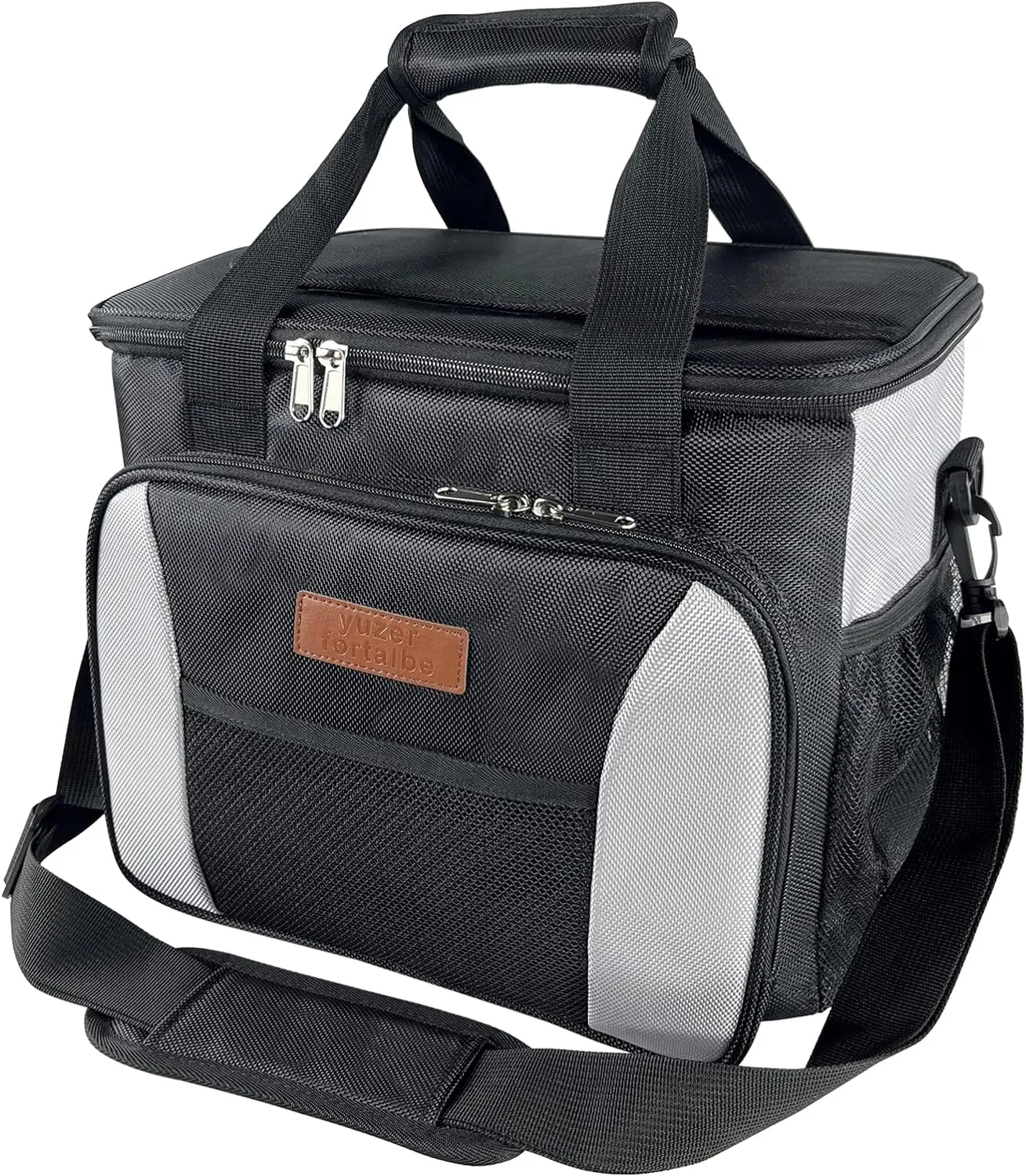 Cooler Bag 40 Cans Plus，Lunch Bags Insulated Soft Coolers Insulated, Double Leakproof Soft Sided Collapsible Beach Cooler for Picnic,Camping, Grocery,Travel,（25L