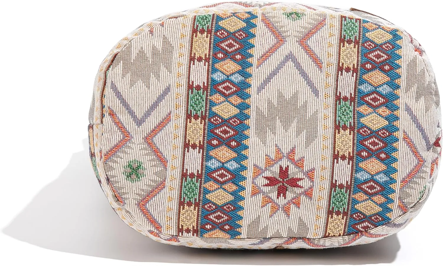 Coton Pose Women Hippie Crossbody Bag - Top Zip Large Capacity Canvas Sling Bag - Jacquard Cloth Handmade