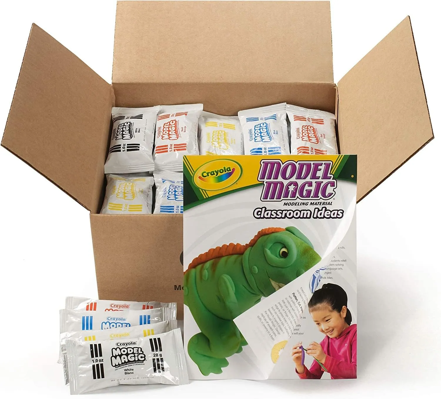 Crayola Model Magic (75ct), Kids Modeling Clay Alternative, 1oz Packs, School Supplies, Air Dry Clay, Modeling Material, Ages 3 