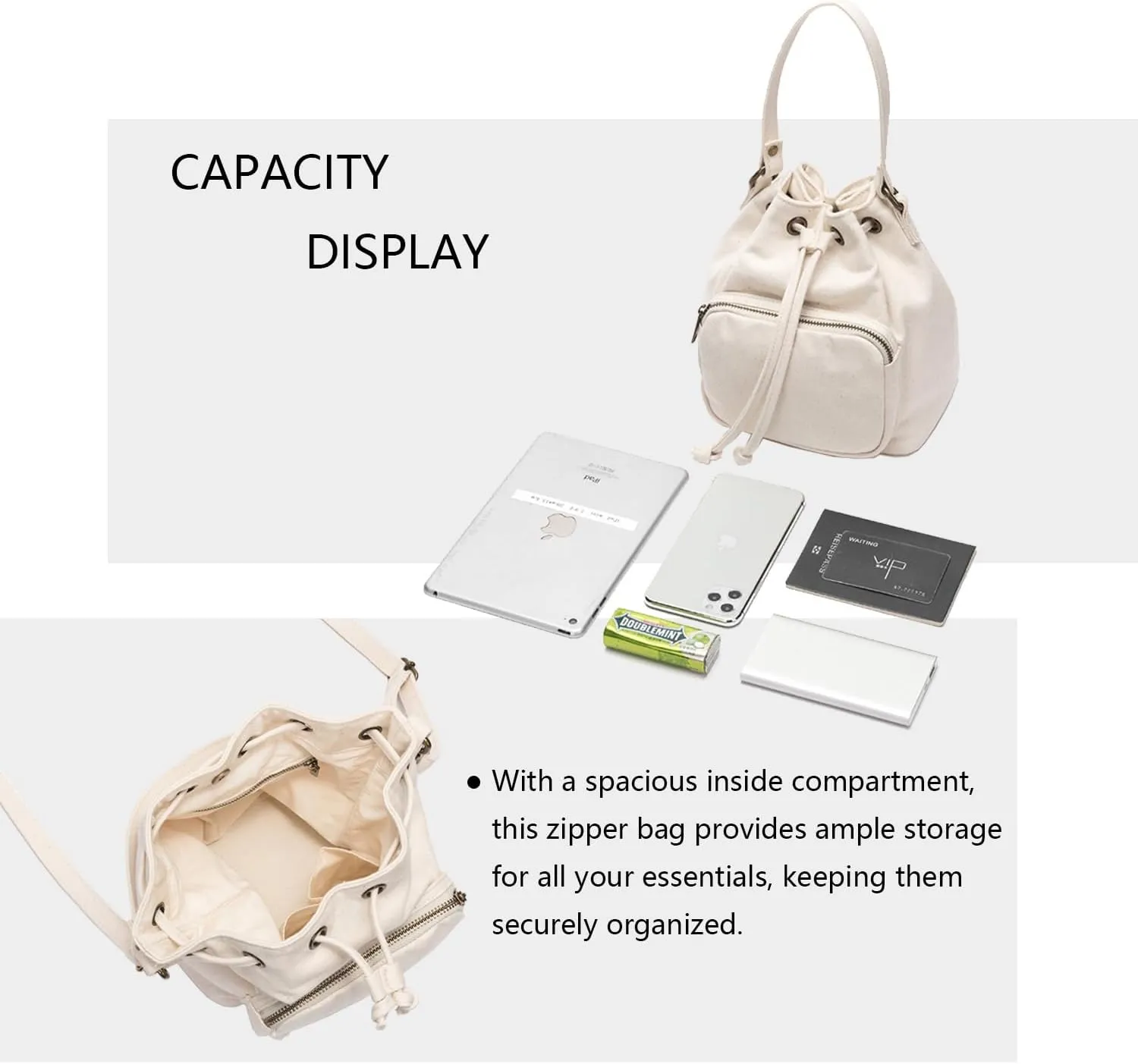 Crossbody Bag for Women - Stylish Bucket Handbag - Lightweight and Convenient - Ideal for Everyday Use