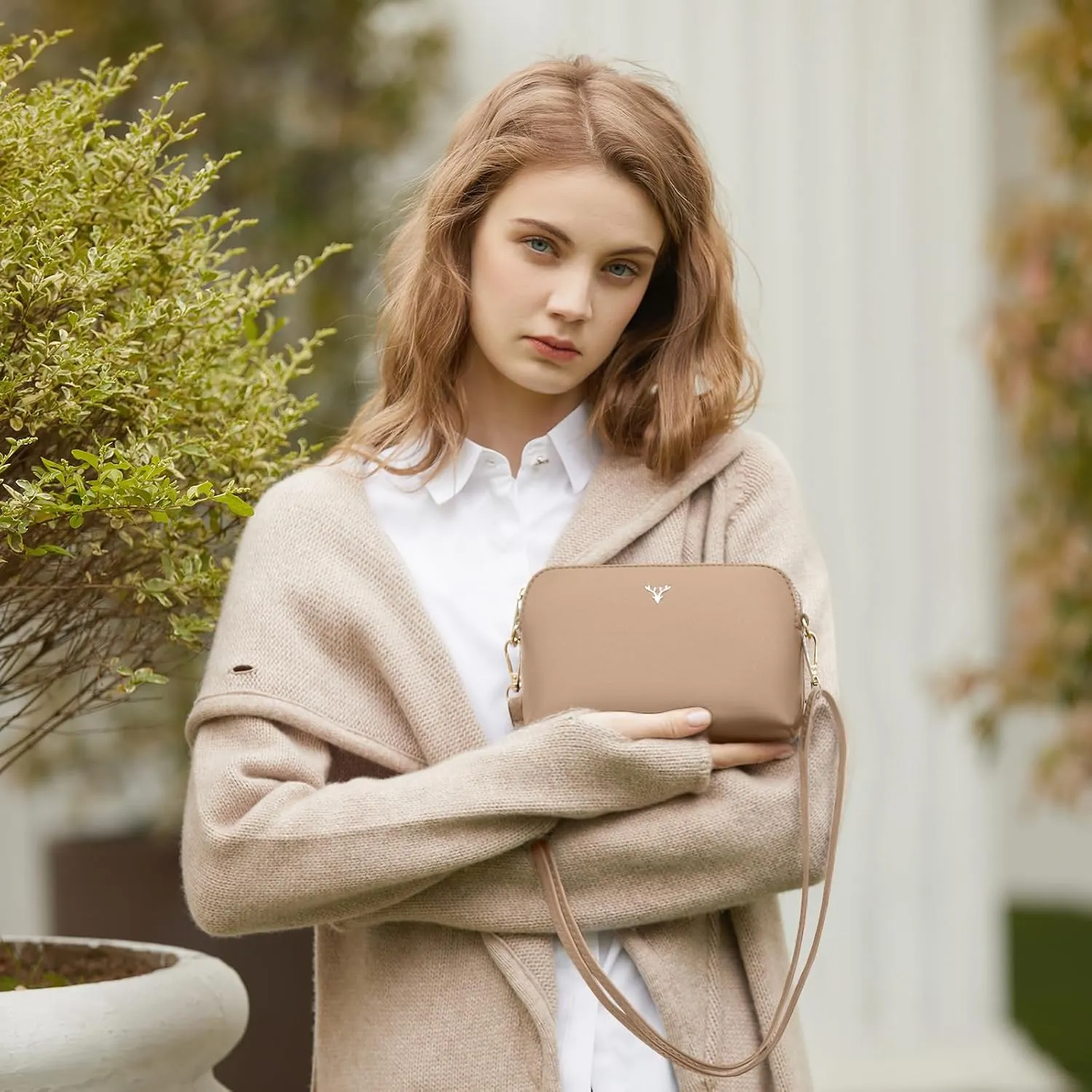 Crossbody Bag for Women, Vegan Leather Women Crossbody Purse Small Shoulder Handbags, Ladies Wristlet Clutch