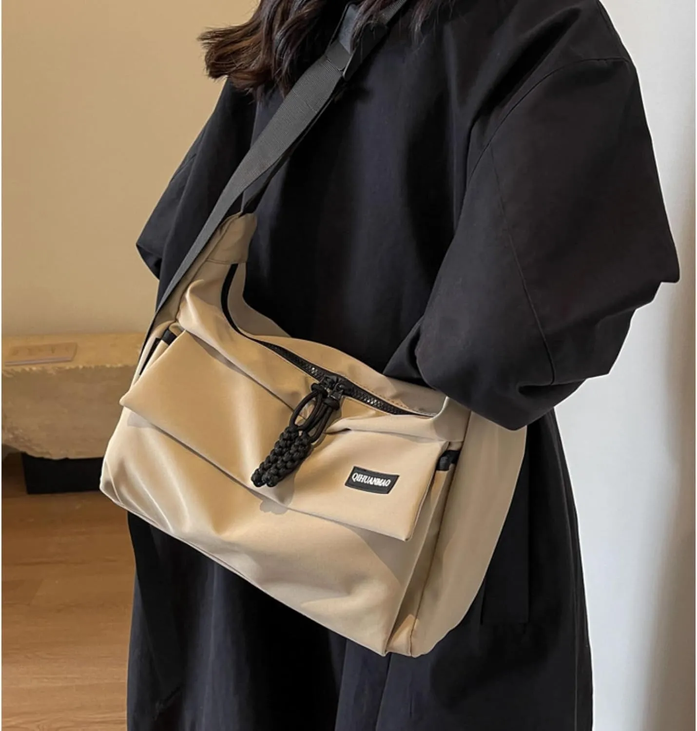 Crossbody Bags For Women Adjustable Strap Nylon Messenger Bag Large Capacity Shoulder Bag Lightweight Casual Handbags Tote