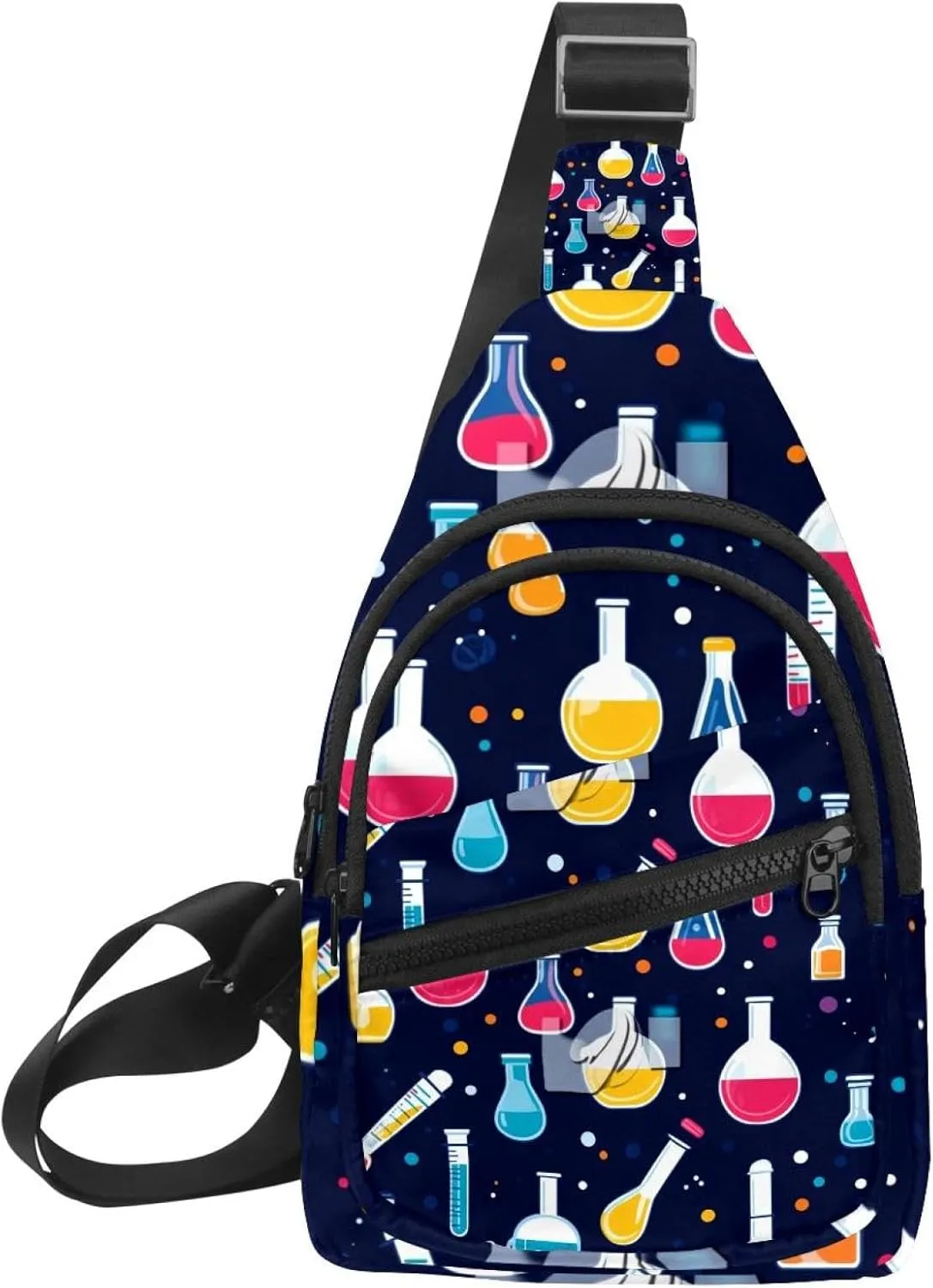 Crossbody Bags for Women Cross Body Bag for Woman Sling Bag Crossbody Bag Bright and colorful chemical glassware (5) Sling Backpack Travel