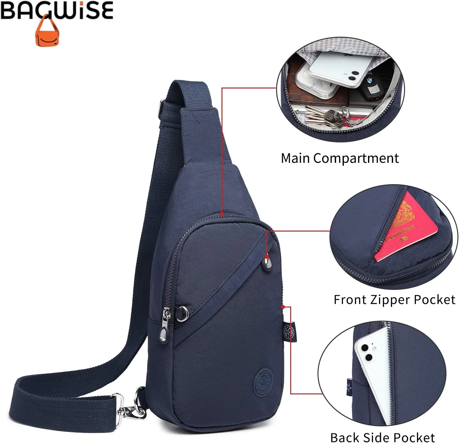 Crossbody Bags for Women, Crossbody Purse Bag, Sling Bag, Lightweight and Compact
