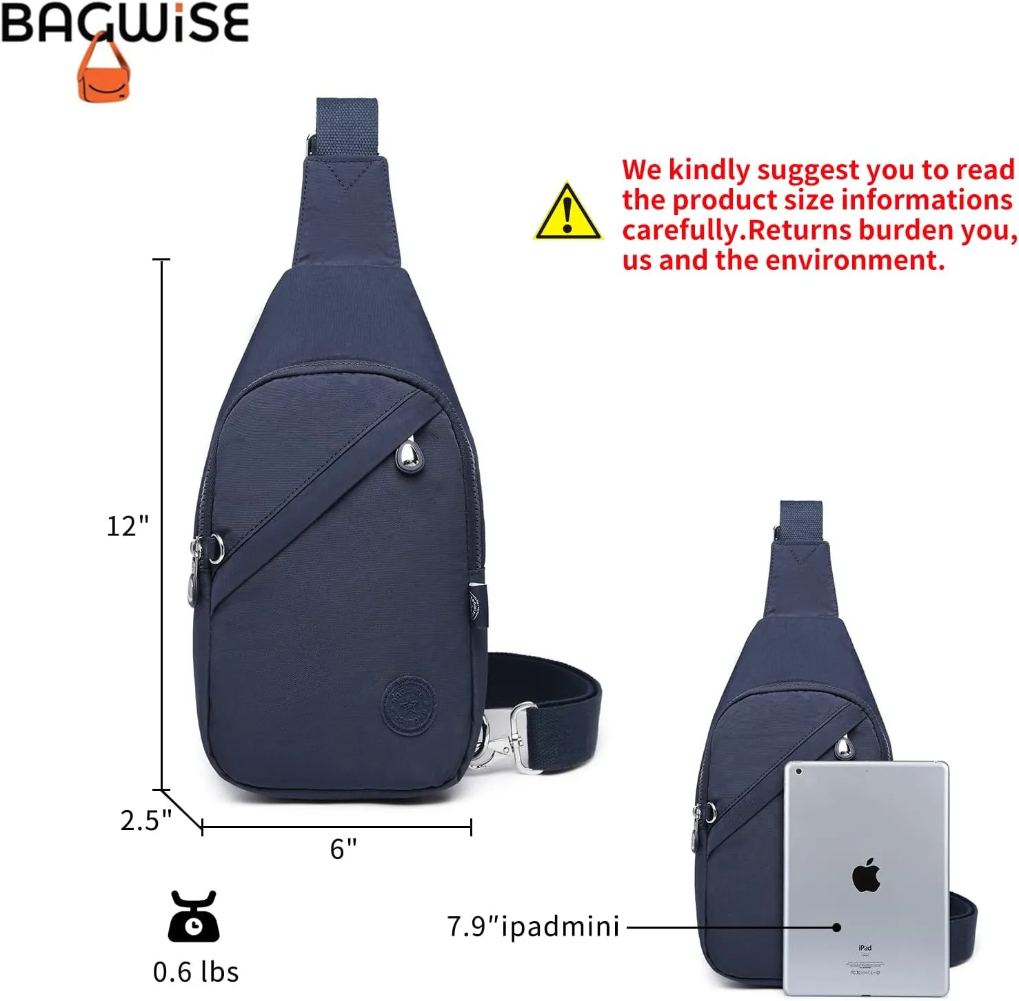Crossbody Bags for Women, Crossbody Purse Bag, Sling Bag, Lightweight and Compact