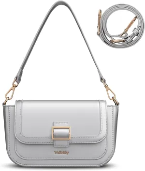 Crossbody Bags for Women Leather Shoulder Bag Women Purse and Handbags with 2 Removable Straps