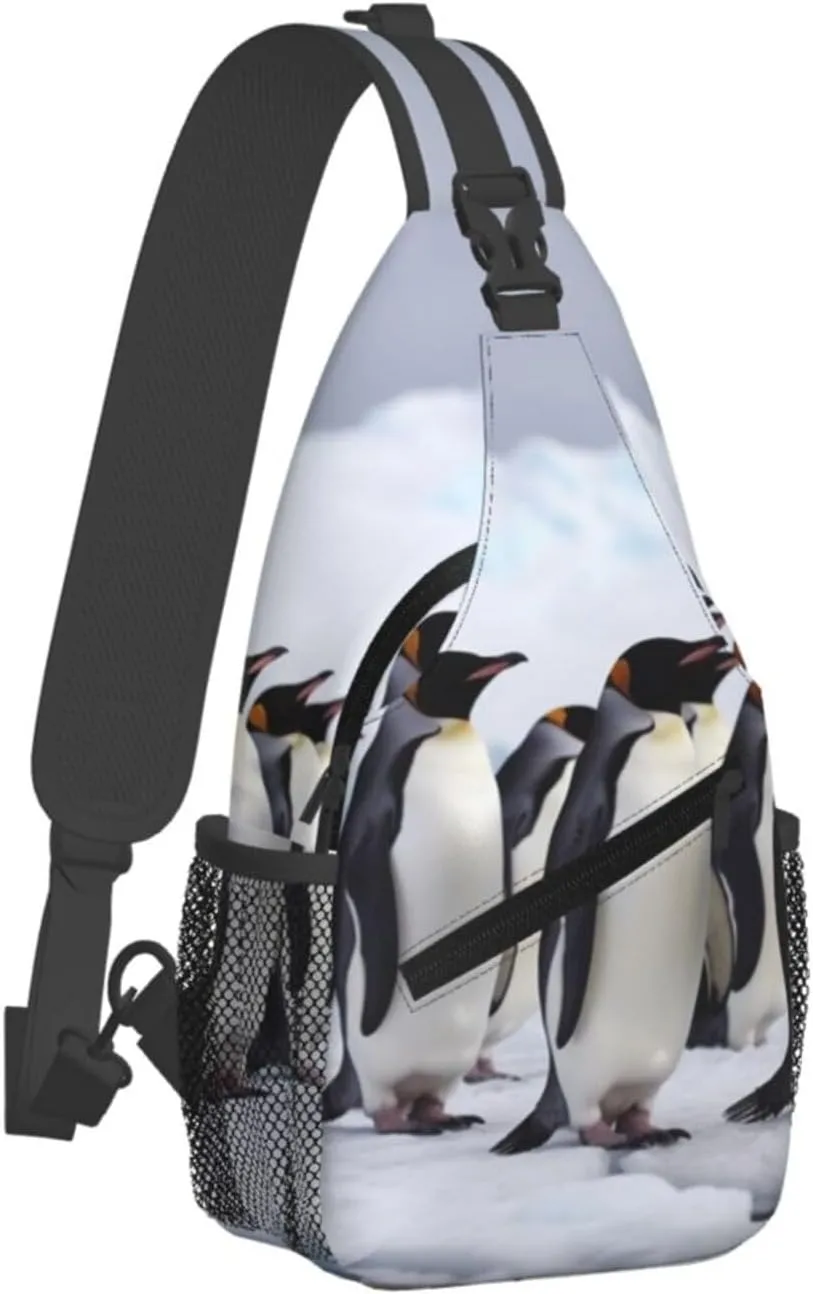 Crossbody Bags for Women Men Trendy Sling Bag Casual Chest Bag Moon Flowers and Butterflies Shoulder Bag for Travel