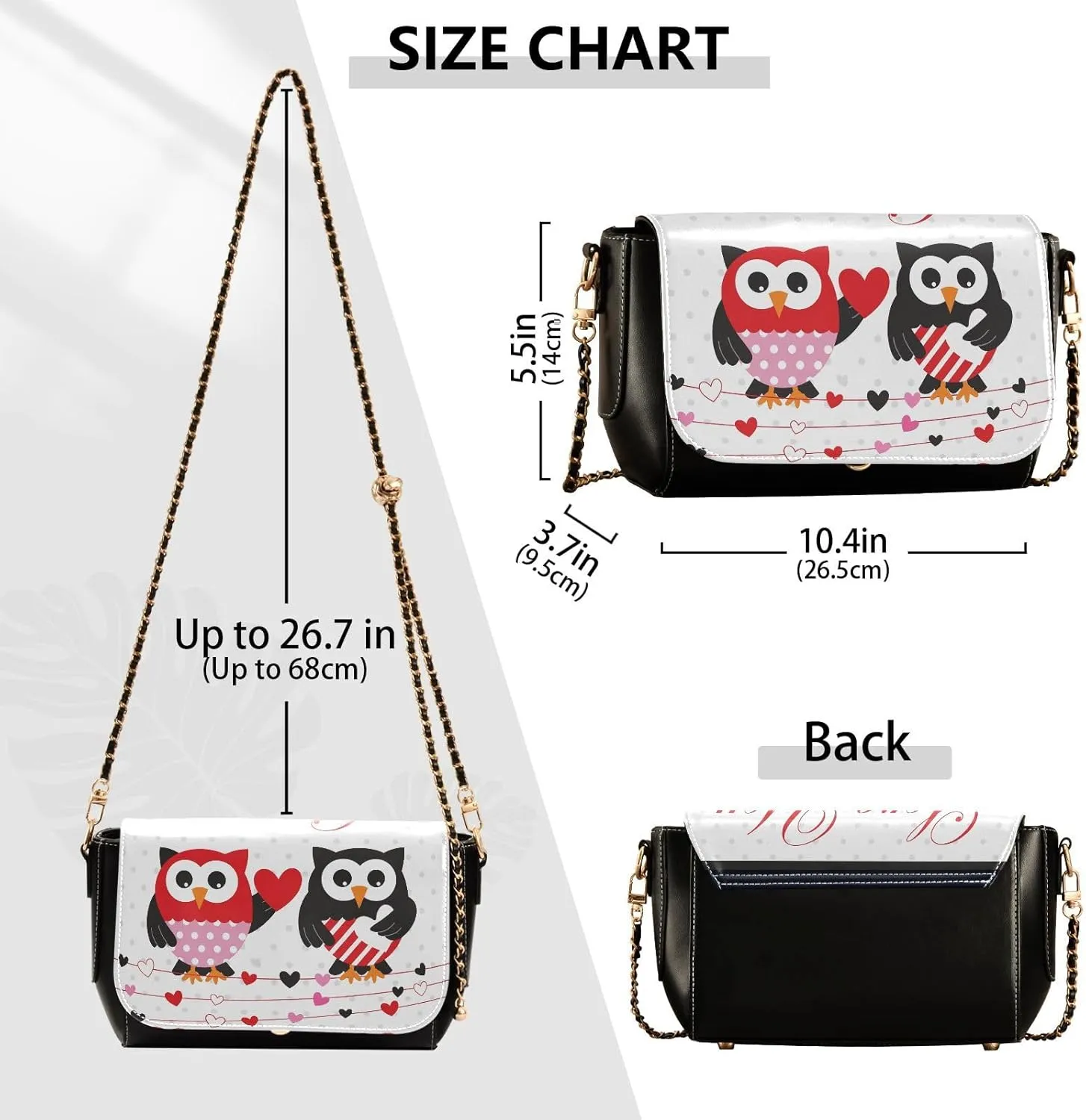 Crossbody Bags for Women Trendy Women's Black Shoulder Bag Small PU Leather Flap Cross Body Bag Handbags