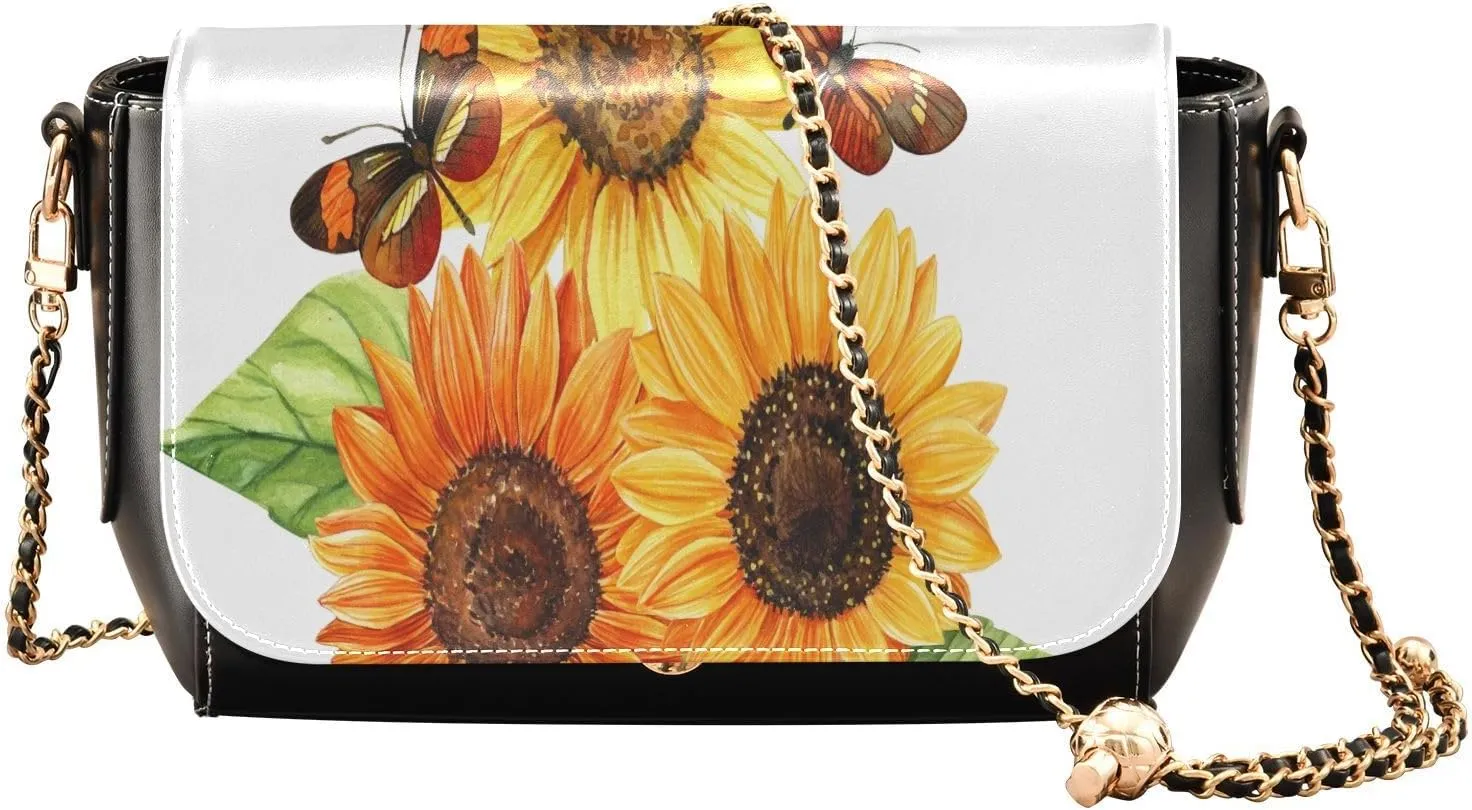 Crossbody Bags for Women Trendy Women's Black Shoulder Bag Small PU Leather Flap Cross Body Bag Handbags