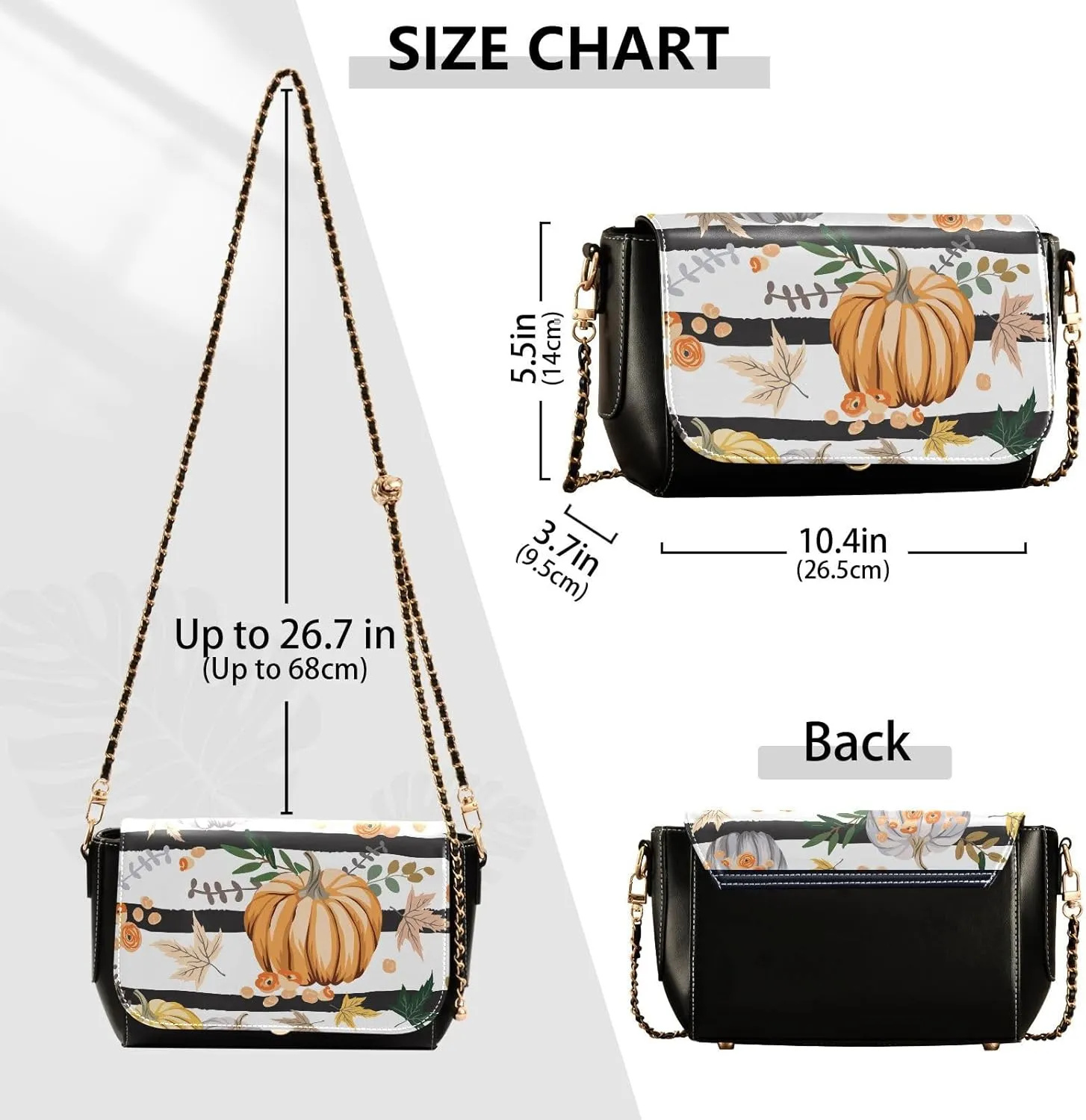 Crossbody Bags for Women Trendy Women's Black Shoulder Bag Small PU Leather Flap Cross Body Bag Handbags