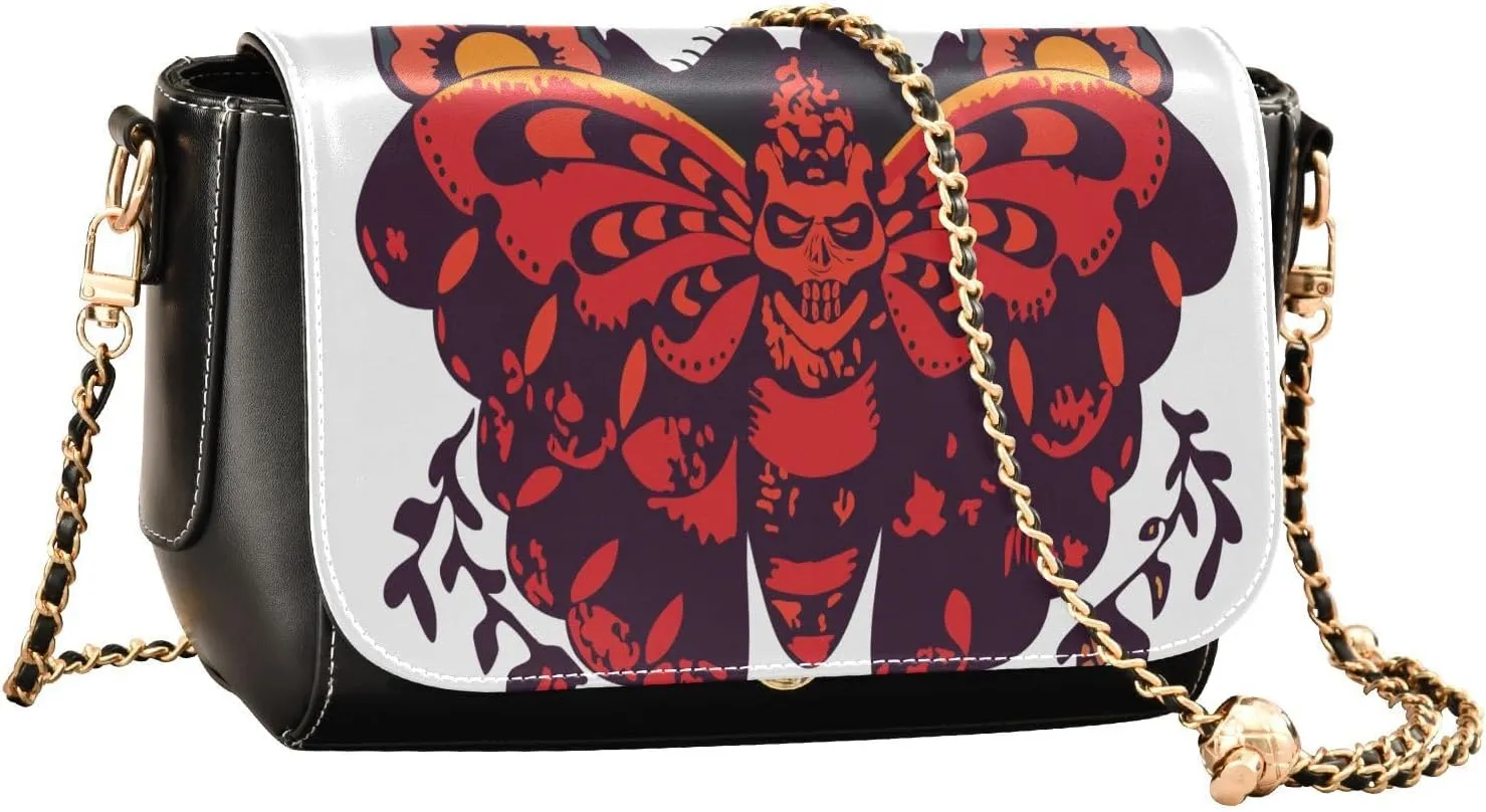 Crossbody Bags for Women Trendy Women's Black Shoulder Bag Small PU Leather Flap Cross Body Bag Handbags