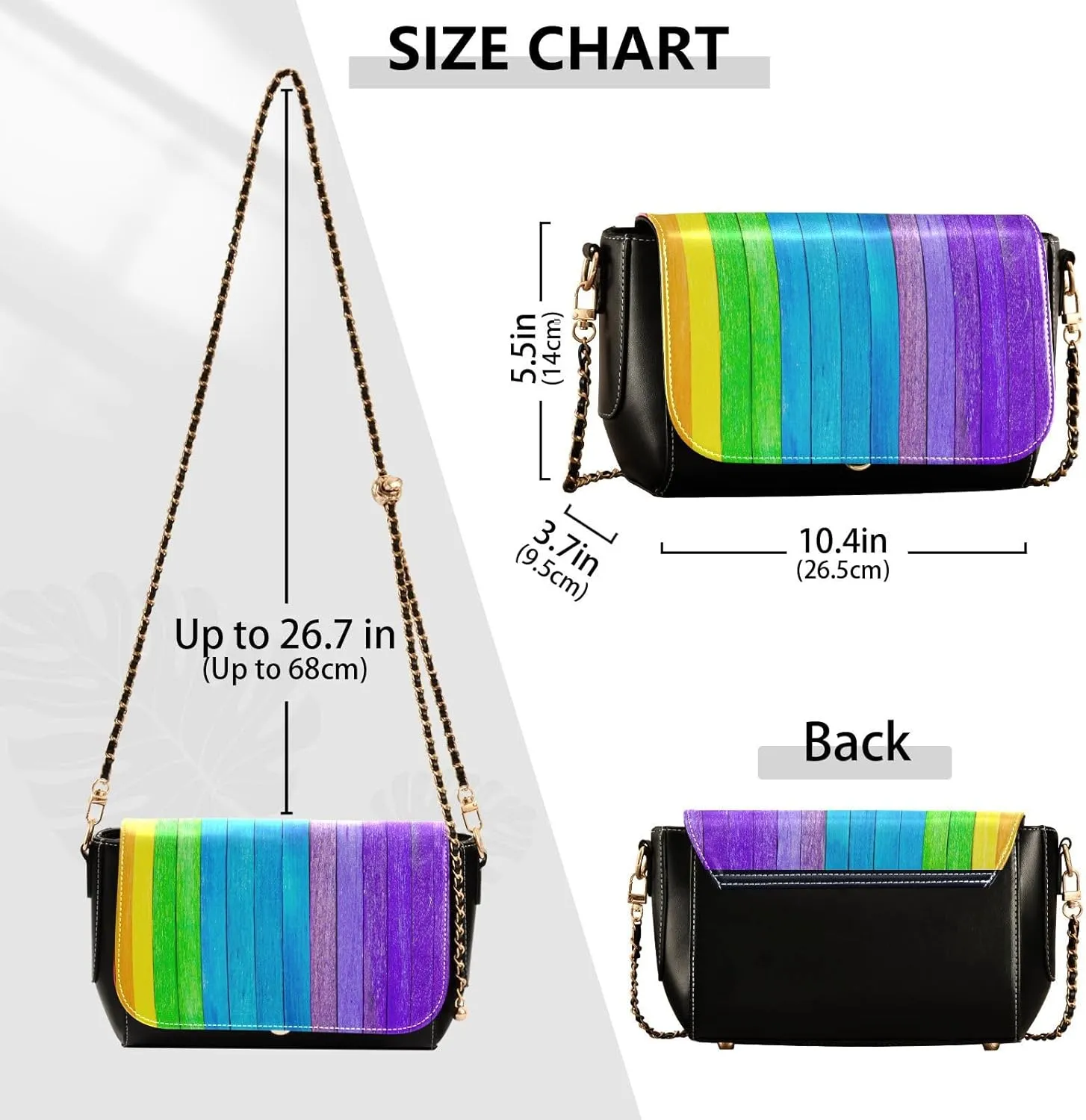 Crossbody Bags for Women Trendy Women's Black Shoulder Bag Small PU Leather Flap Cross Body Bag Handbags