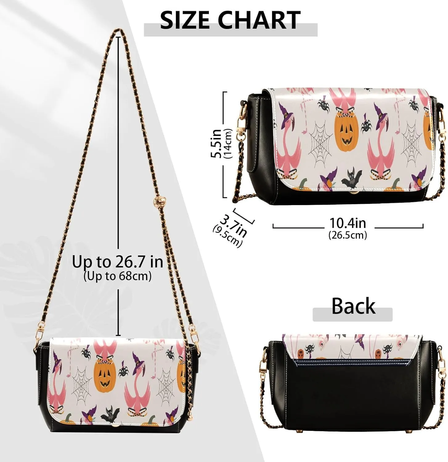Crossbody Bags for Women Trendy Women's Black Shoulder Bag Small PU Leather Flap Cross Body Bag Handbags