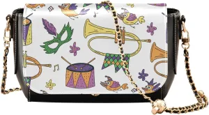 Crossbody Bags for Women Trendy Women's Black Shoulder Bag Small PU Leather Flap Cross Body Bag Handbags