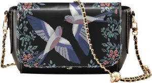 Crossbody Bags for Women Trendy Women's Black Shoulder Bag Small PU Leather Flap Cross Body Bag Handbags