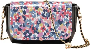 Crossbody Bags for Women Trendy Women's Black Shoulder Bag Small PU Leather Flap Cross Body Bag Handbags