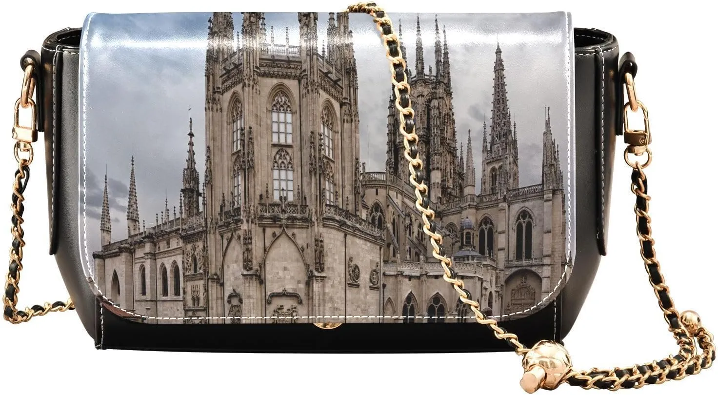 Crossbody Bags for Women Trendy Women's Black Shoulder Bag Small PU Leather Flap Cross Body Bag Handbags