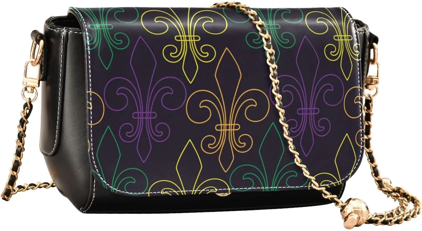 Crossbody Bags for Women Trendy Women's Black Shoulder Bag Small PU Leather Flap Cross Body Bag Handbags