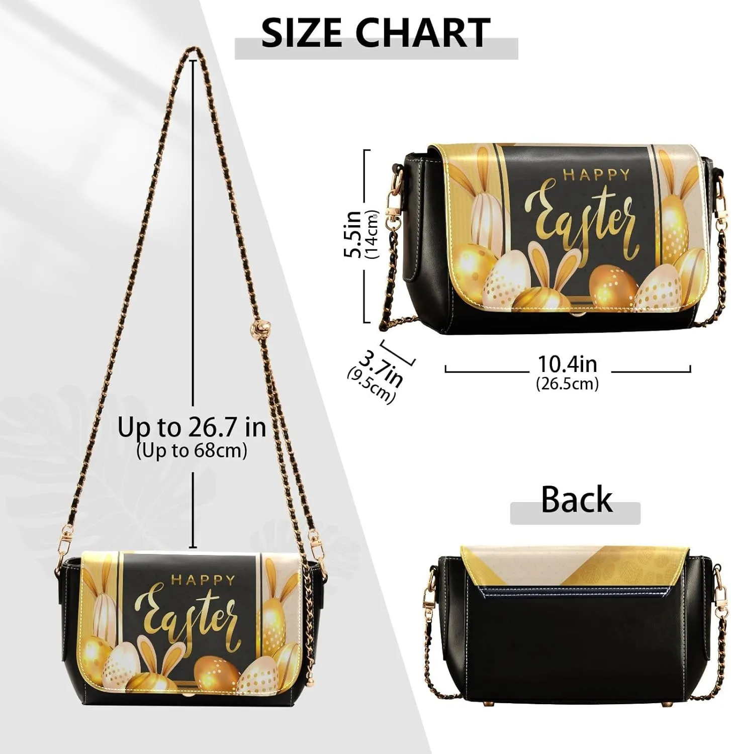 Crossbody Bags for Women Trendy Women's Black Shoulder Bag Small PU Leather Flap Cross Body Bag Handbags