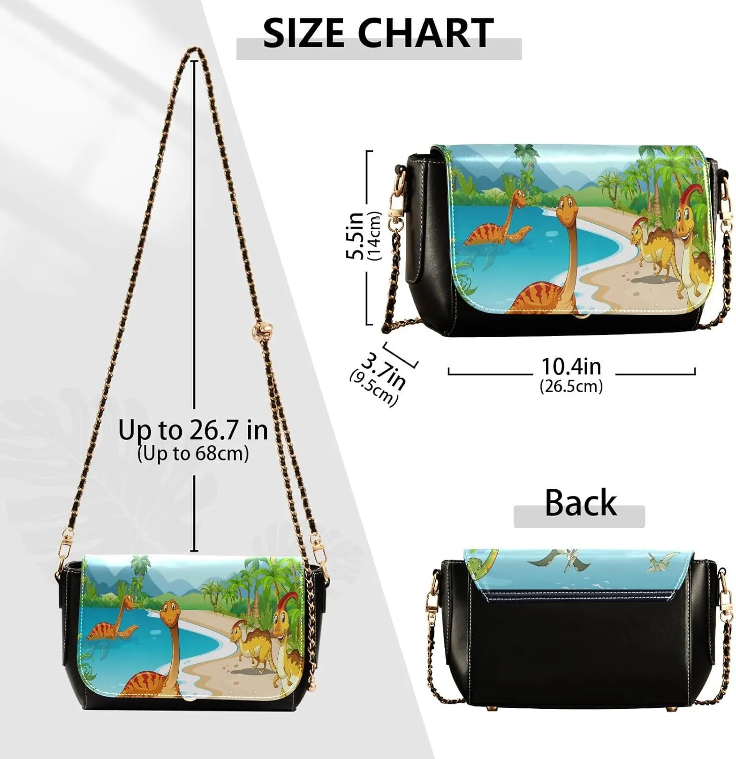 Crossbody Bags for Women Trendy Women's Black Shoulder Bag Small PU Leather Flap Cross Body Bag Handbags