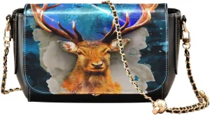 Crossbody Bags for Women Trendy Women's Black Shoulder Bag Small PU Leather Flap Cross Body Bag Handbags