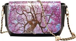 Crossbody Bags for Women Trendy Women's Black Shoulder Bag Small PU Leather Flap Cross Body Bag Handbags