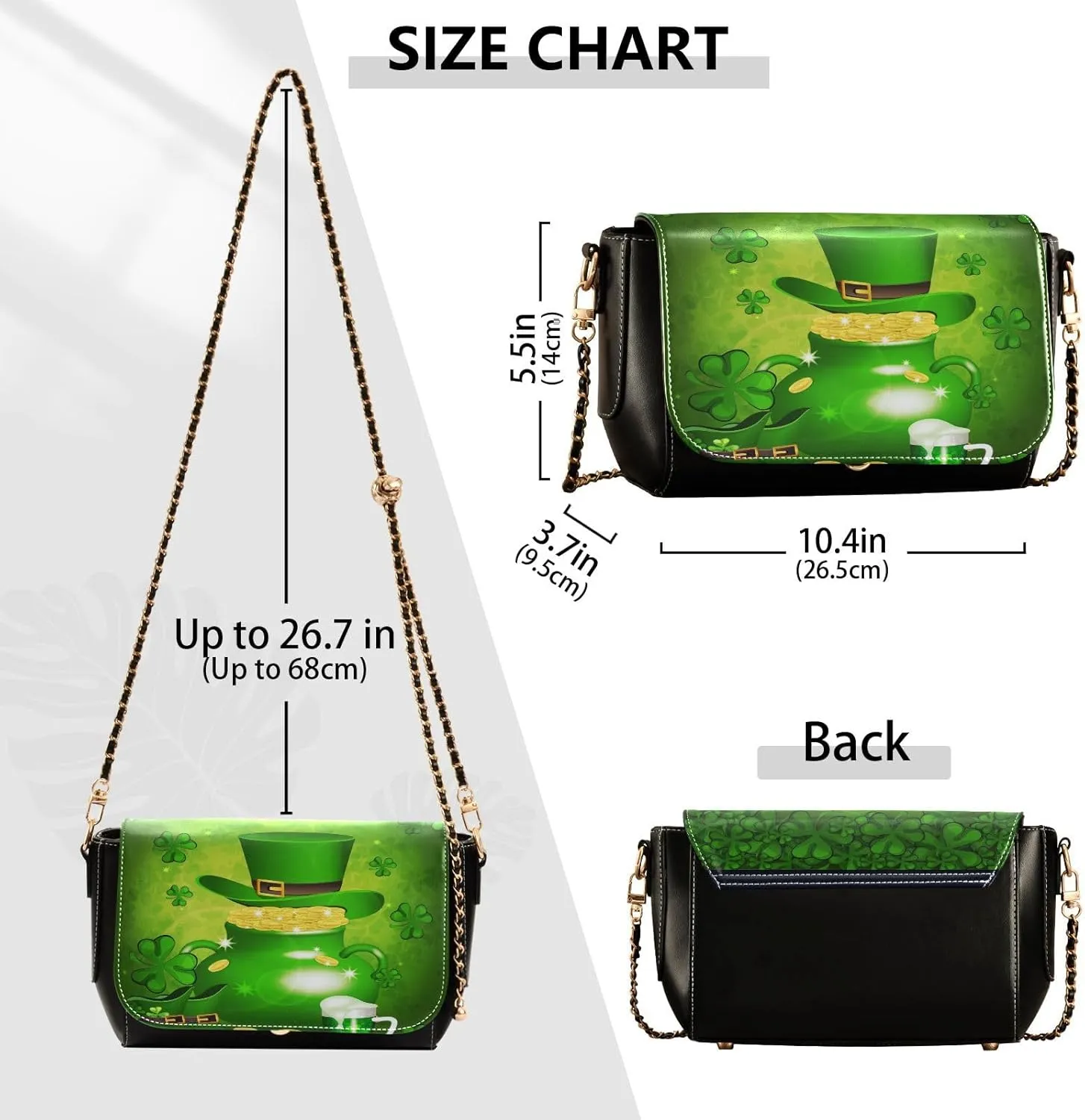 Crossbody Bags for Women Trendy Women's Black Shoulder Bag Small PU Leather Flap Cross Body Bag Handbags