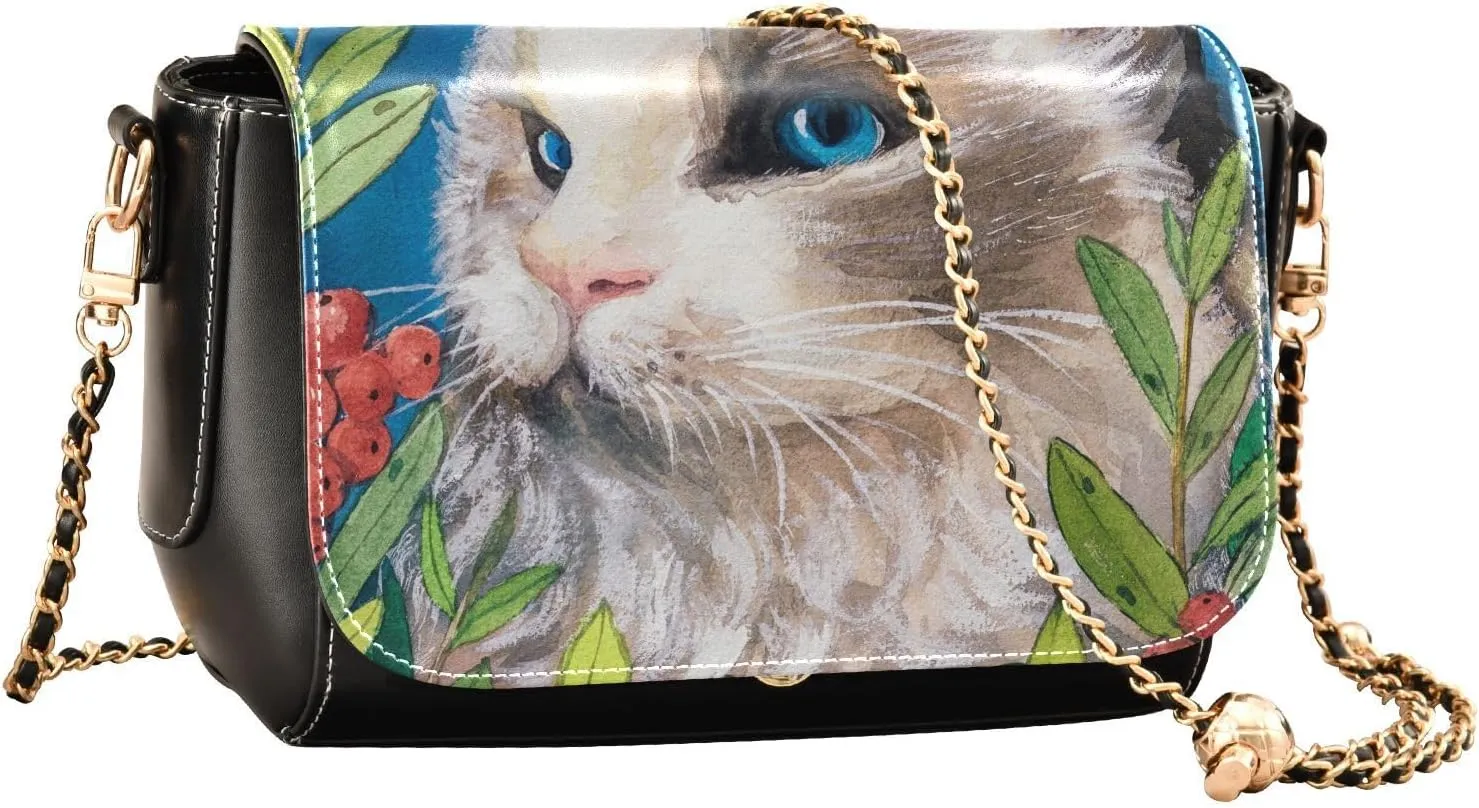 Crossbody Bags for Women Trendy Women's Black Shoulder Bag Small PU Leather Flap Cross Body Bag Handbags