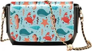 Crossbody Bags for Women Trendy Women's Black Shoulder Bag Small PU Leather Flap Cross Body Bag Handbags
