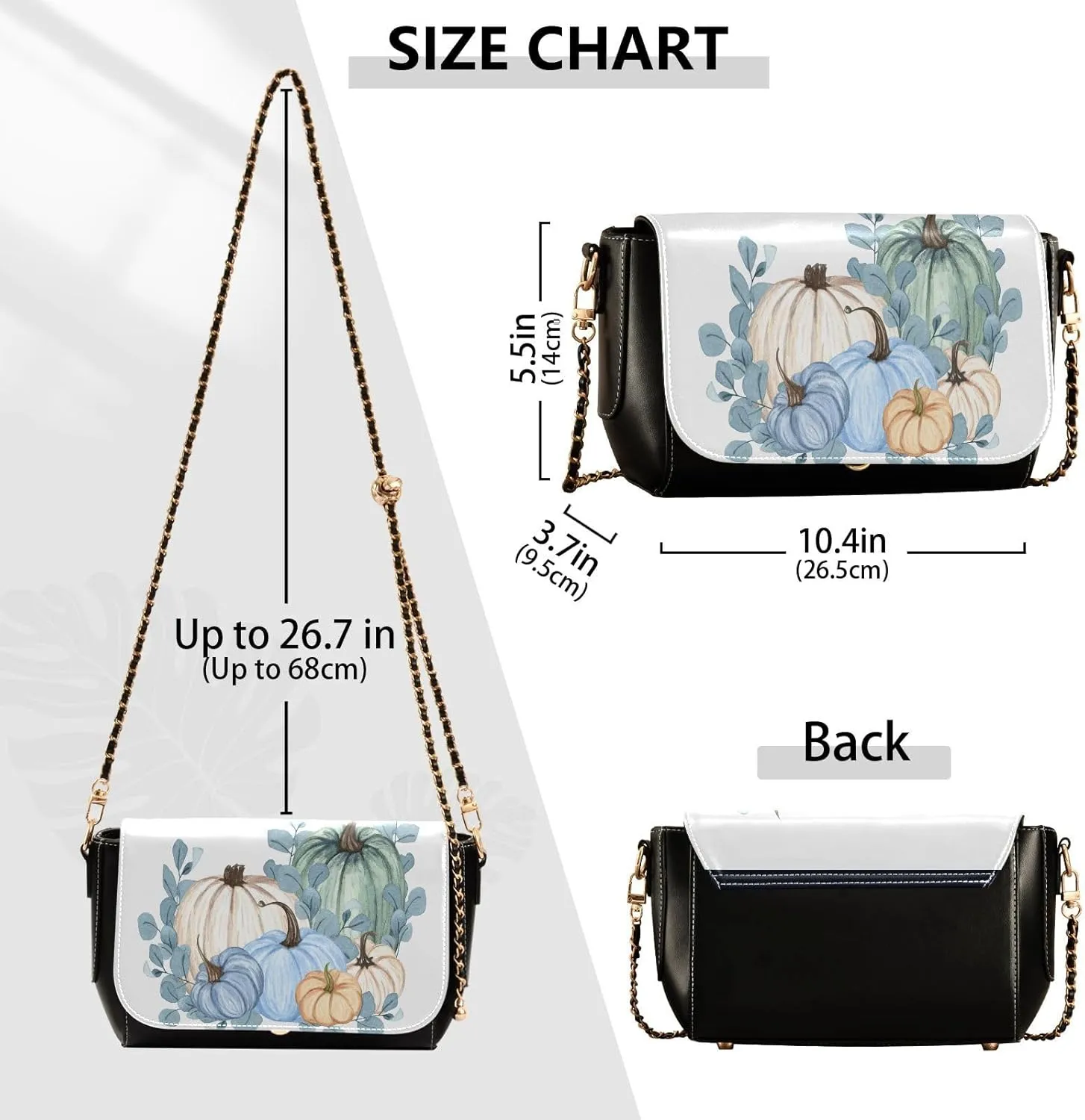 Crossbody Bags for Women Trendy Women's Black Shoulder Bag Small PU Leather Flap Cross Body Bag Handbags