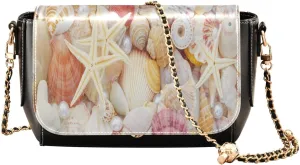Crossbody Bags for Women Trendy Women's Black Shoulder Bag Small PU Leather Flap Cross Body Bag Handbags